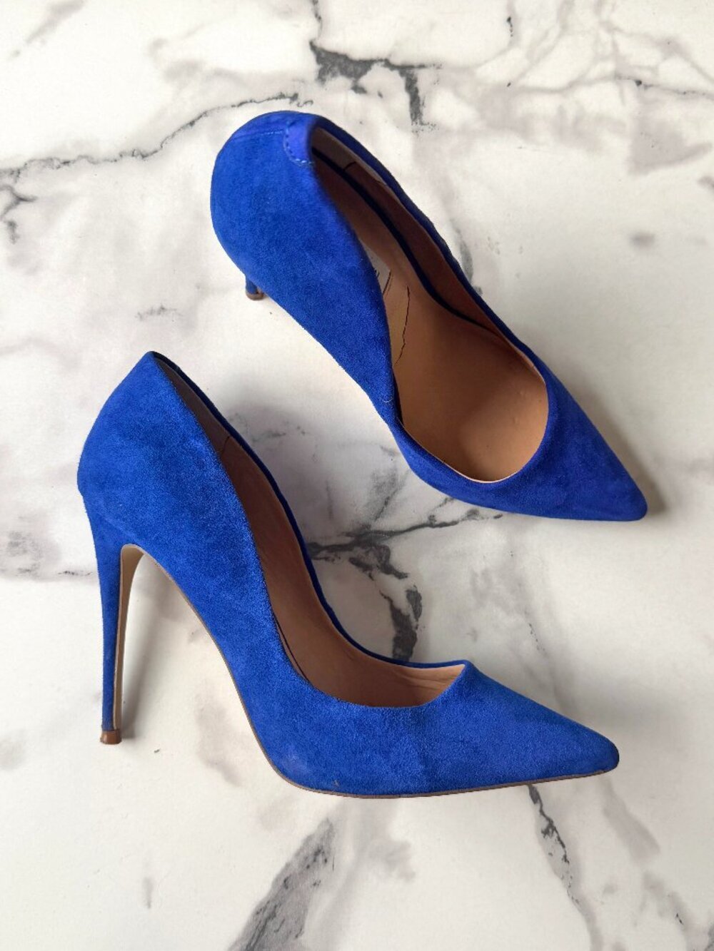 Steve Madden Daisie Blue Suede Leather Pumps Size 9